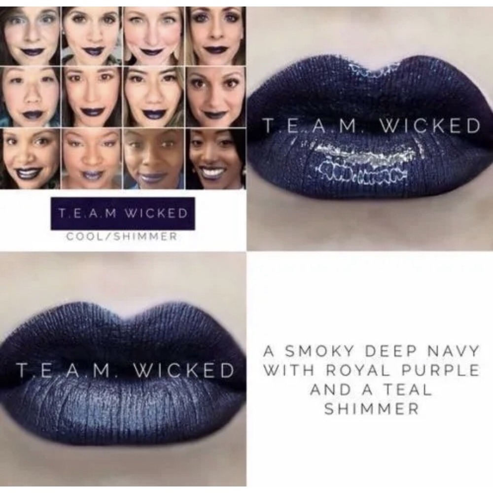 LipSense Long Lasting Liquid Lip Color T.E.A.M. Wicked Sealed 0.25 Oz Full Size
